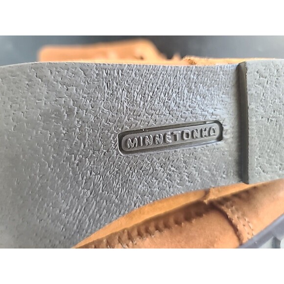 Minnetonka Brown Fringe Boots Size 7 - Picture 7 of 10